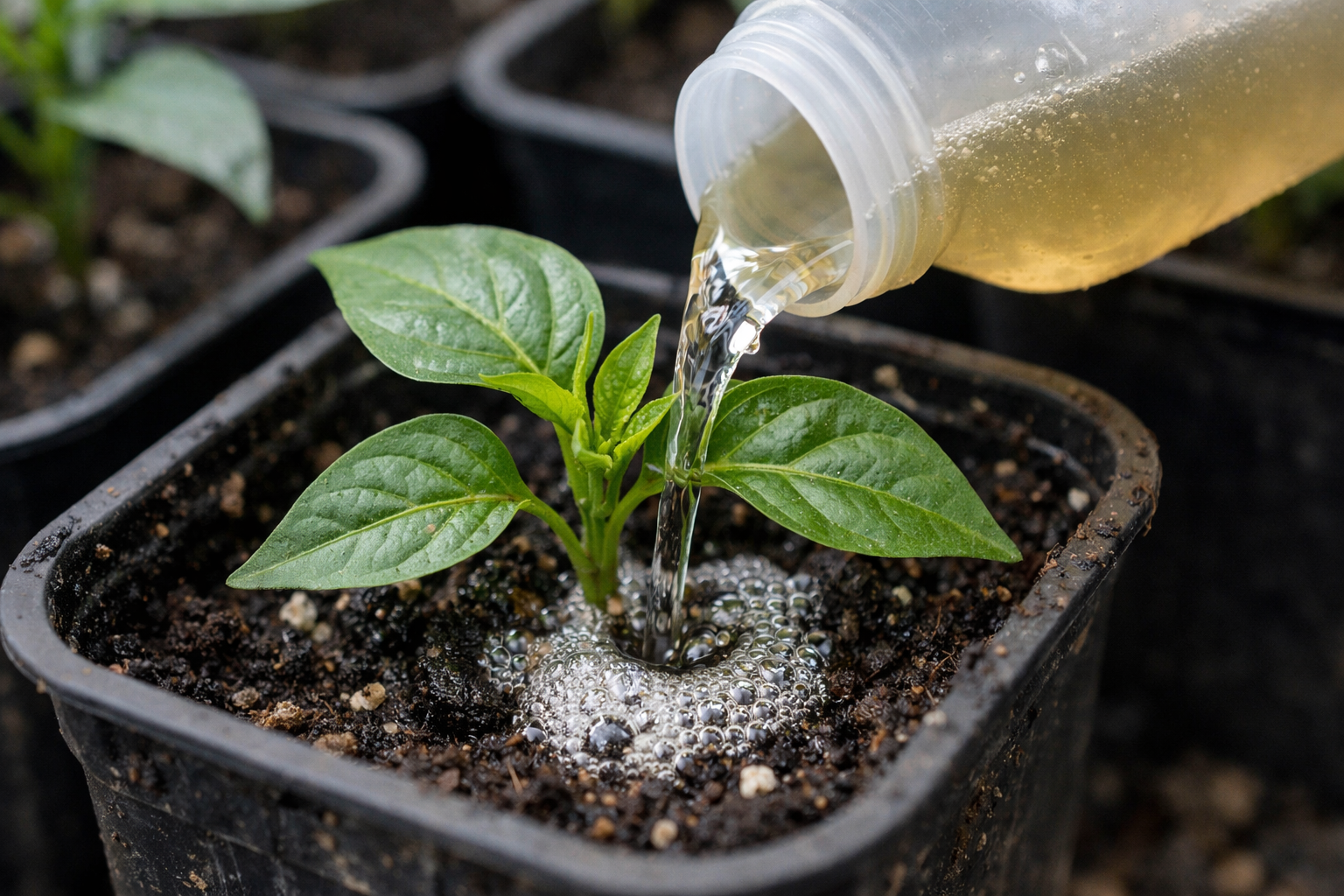 A paprika palánták gyors indításának titka egyetlen kötelező trágyázásban rejlik